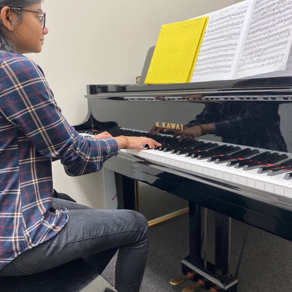 Advanced piano lessons at Synergy Music Academy studying RCM piano