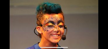 Little Mermaid Jr production student with Synergy Music Academy