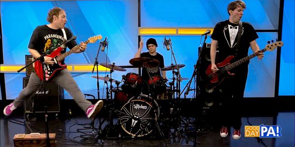 Band performing live on Good Day PA show.