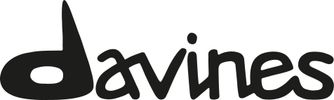 Black bold writing stating davines.