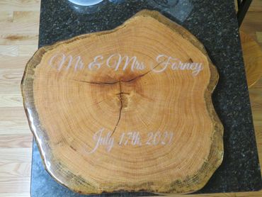 This was intended to be a guest sign in plaque. The couple liked it too much and didn't want to mar