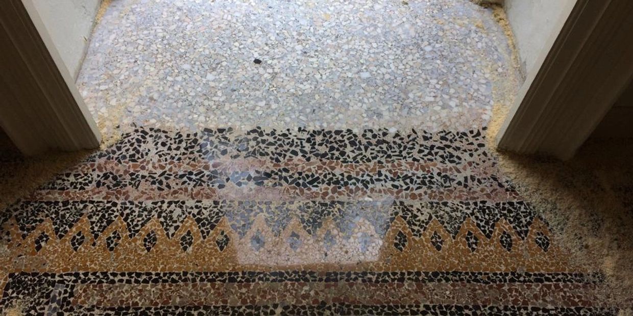 ingresso con seminato restaurato