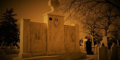 Ghostly Image of Gravesite of Maryland's First Governor.  Cemetery Tour.