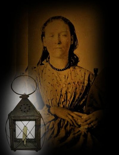 Ghostly Image of Young Girl. Ghost Tours. Cemetery Tours.