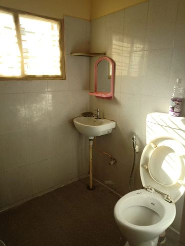 Bathroom with western toilet