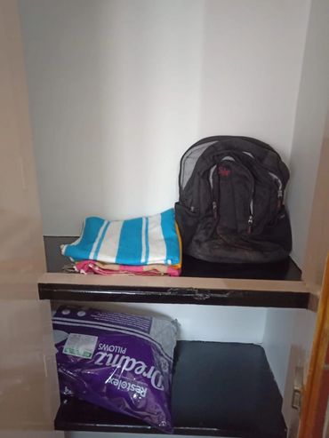 Towels and carry backpack