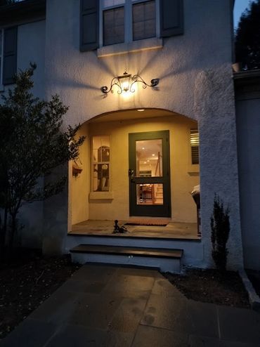 Outside decorative wall sconce light