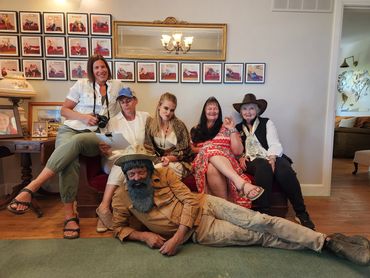 Murder Mystery costumes at Rockwynn Cottages