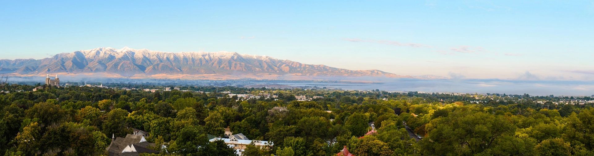 Cache Valley landscape view