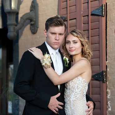 This is my oldest son with his girlfriend right before attending Prom 2020. I love this photo becau