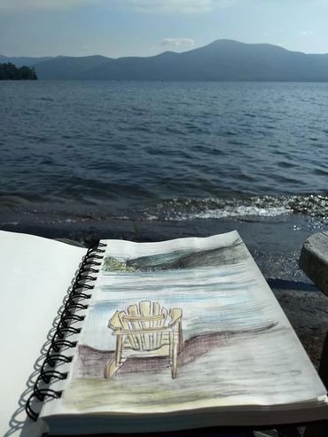 lake sketch