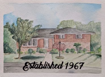 watercolor & micron pen