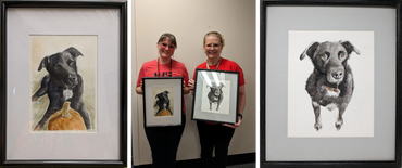 Commission of Dogs in Watercolor