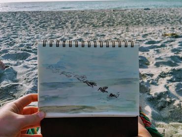 beach sketch
