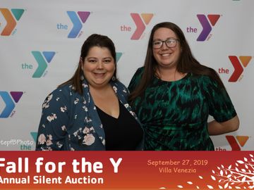 Fundraising event. Custom YMCA backdrop for their annual silent auction VIP photography station.