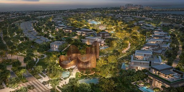 Aerial view of the Wilds Dubai by Aldar