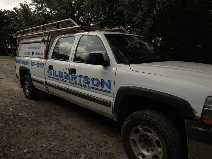 Gilbertson Door Systems service truck