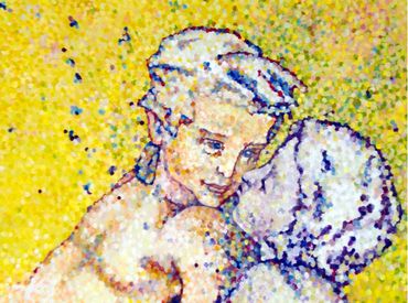 Coronation of Kisses 
Oil on Canvased Board