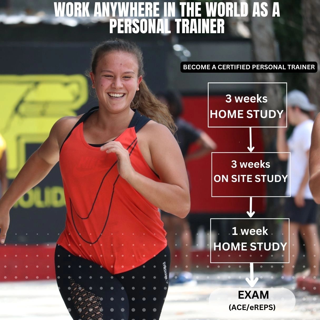 study to become a personal trainer in Cyprus Europe