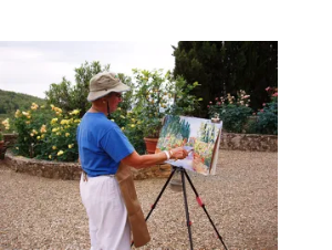Painting in Tuscany.