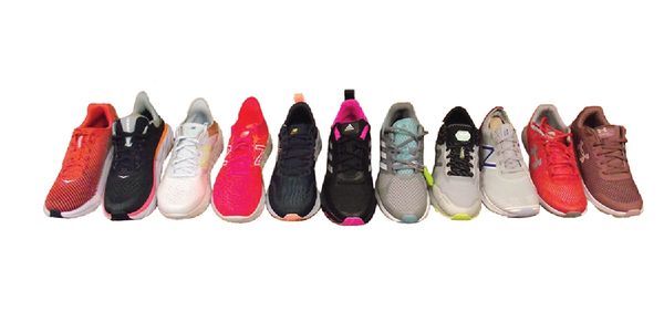 Women's athletic footwear from Under Armour, The North Face, Hoka, Ked's and more.