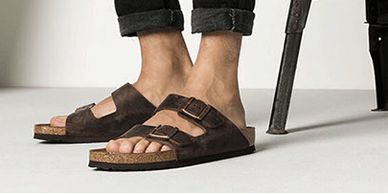 Summer sandals from Birkenstock are currently available in sizes for youths to adults.