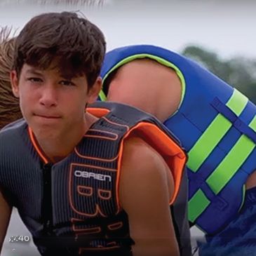 Life Vests from O'Brien Watersports and the Old Town Canoe Cumpany for toddlers to adults