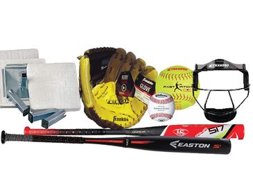 Sports equipment for baseball and softball is available at The Great Outdoors.