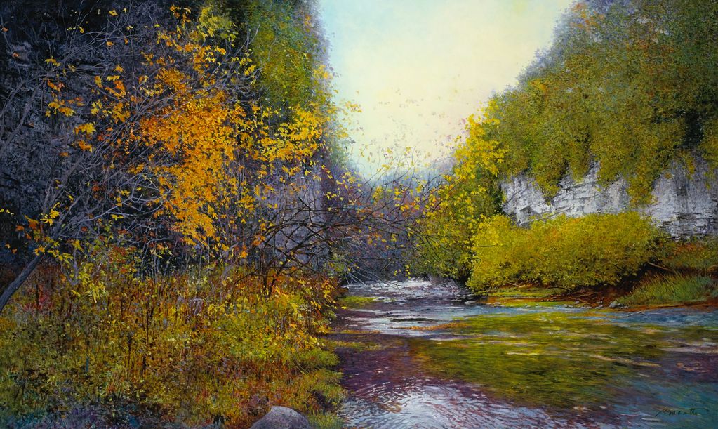 "A Symphony of Colour" oil, 60x36"