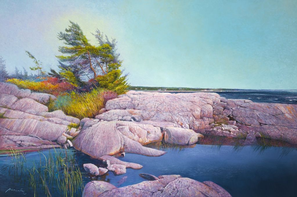 "Pointe au Baril,"oil, 60x40"