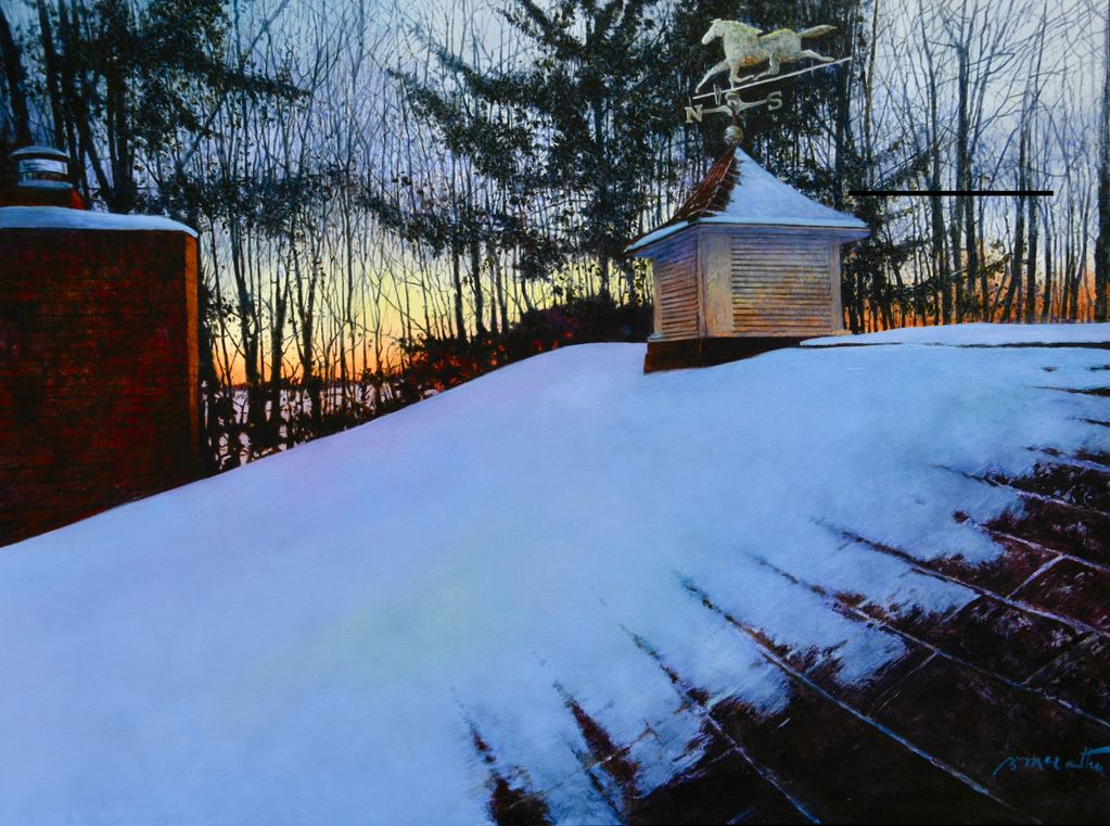 "West Sunset," oil, 30x40"