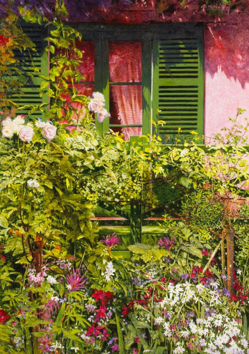 "Monet's Window," oil, 34x48"