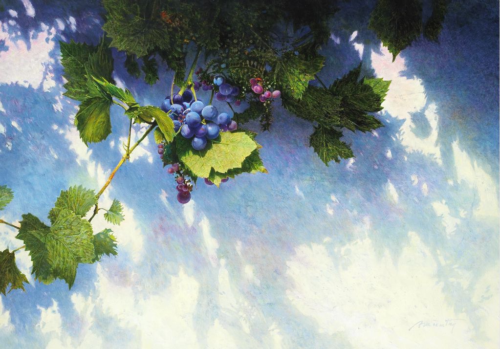 "Fruit of the Vine," oil, 20x30"
