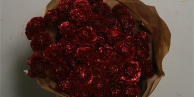 Flower District NYC Wholesale Flowers Flower Supply Flower Market NYC dried flowers red painted rose