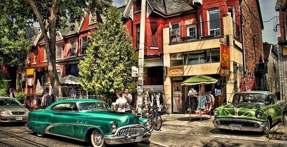 Kensington Avenue, Vintage Stores, Kensington Market, Toronto, Ontario, Canada