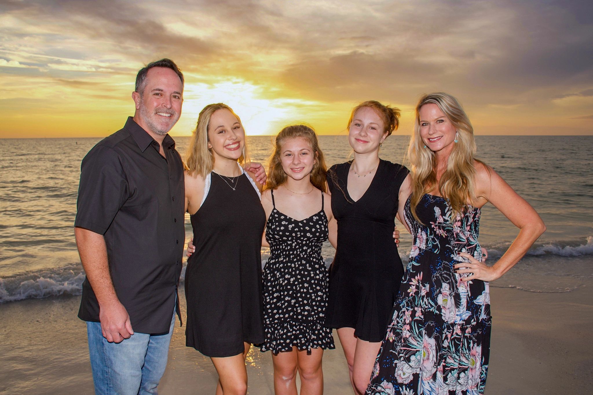 Clearwater Beach family photographer sunset