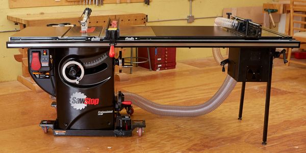 SawStop Pro Cabinet Table Saw with Router Table and Mobile Base.