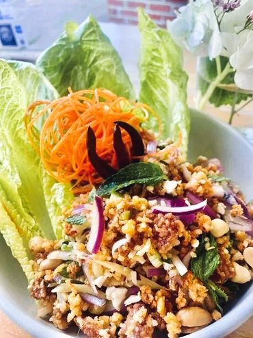 Nam Kao Tod- Crispy Rice Salad