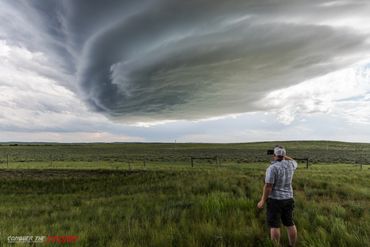 Low precipitation supercell near Alzada, Montana