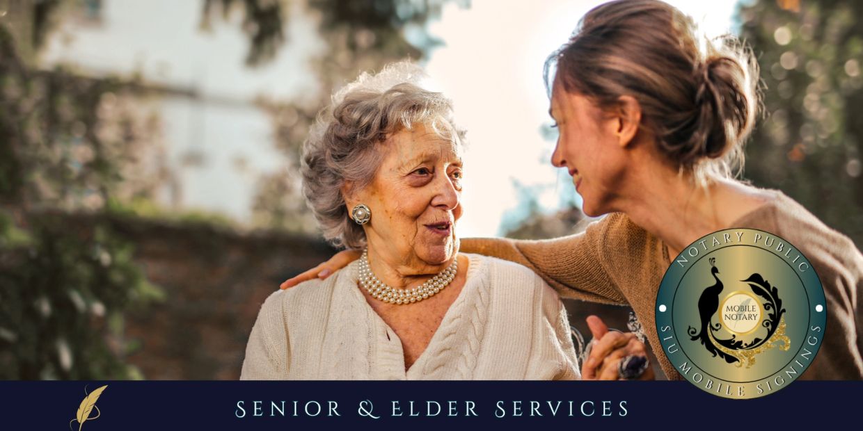 Senior and elder care services with warm interaction.