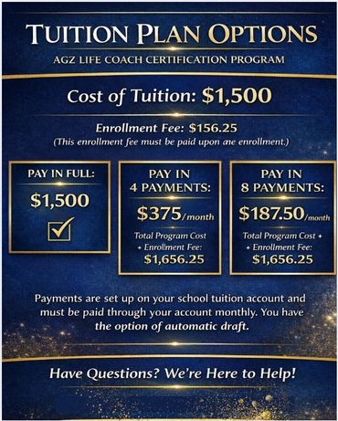 Don't have to be stressed we have payment options to assist you with your financial tuition obligati