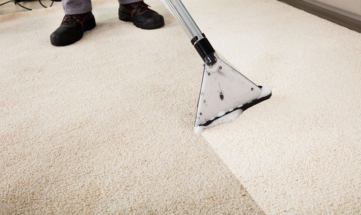 extractor carpet cleaning machine on carpet