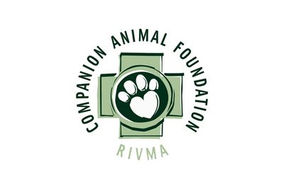 Logo of Companion Animal Foundation with a paw print and cross symbol.