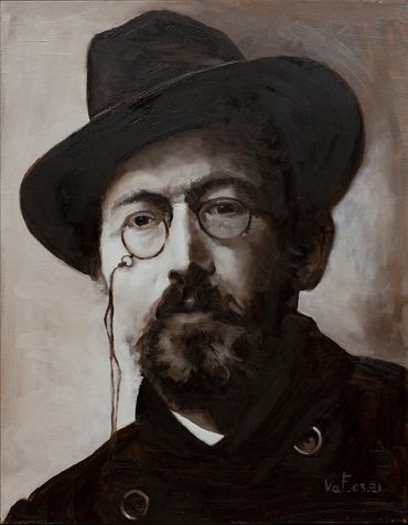 Антон Павлович Чехов, Oil Painting, for sale, Anton Chekhov, картина маслом