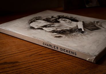 Charles Dickens, Oil Painting, for sale, Чарлз Дикленс, картина маслом
