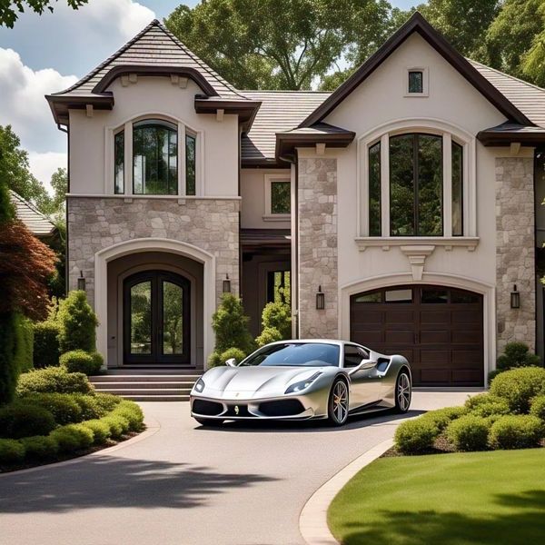 Fachada revestida com a Pedra Moledo