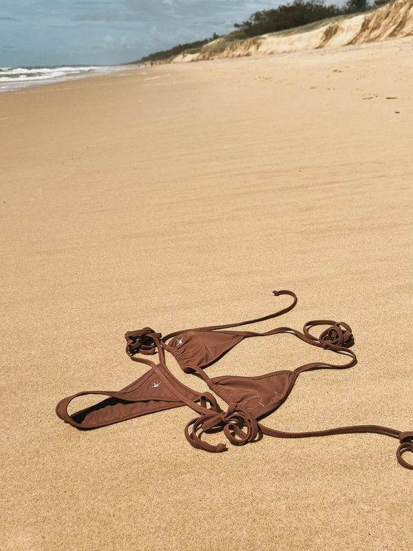 Woman Swimwear, Brown Bikini