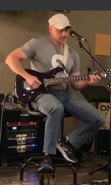 Robert playing the Blues at Third Space Coffee in Colorado Springs