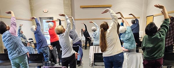 Dr. Lyle Wilson and Adrian VanKeuren, tai chi and qigong instructors