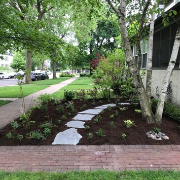 completed bluestone walkway